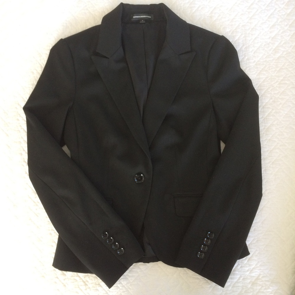 Express Black Blazer Suit Coat